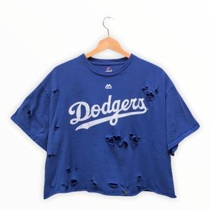 Dodgers crop top